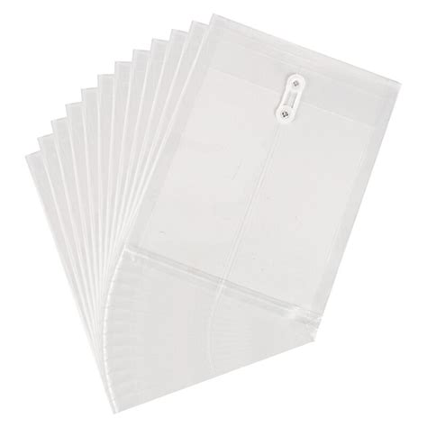 57EC 12Pcs A4 File Folders With String Lock Office Vicedeal