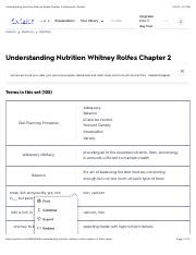 Understanding Nutrition Whitney Rolfes Chapter Flashcards Quizlet