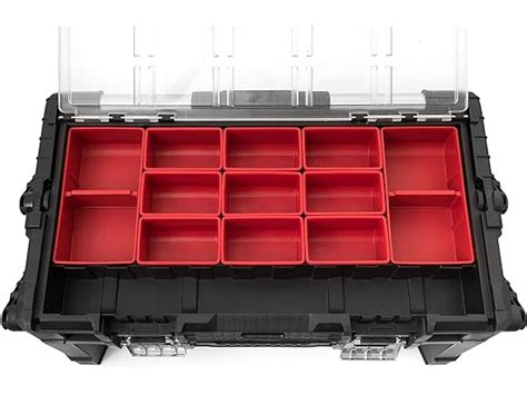 Keter 22 Inch Cantilever Plastic Portable Tool Box Organizer With Metal