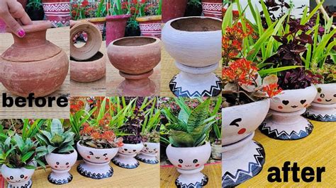 Planter Diy Home Decor Diy Using Matka Reuse Matka Diy Best Out