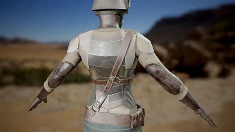 3d Model Desert Ranger Armor Vr Ar Low Poly Cgtrader