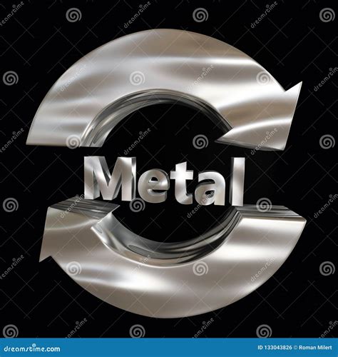 Metal Recycling Symbol Stock Photo | CartoonDealer.com #133043826