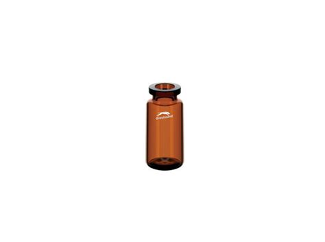 Q Range Ml Headspace Vial Crimp Top Amber Glass Rounded Bottom