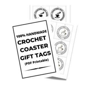 Handmade With Love Christmas Gift Tags PDF Printable Set Of 6 Tags