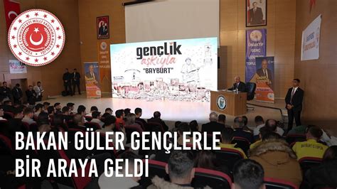 Mill Savunma Bakan Ya Ar G Ler Bayburt Niversitesinde Gen Lerle