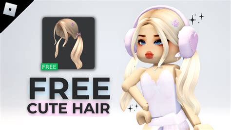 NEW FREE CUTE ROBLOX HAIR TWICE Blonde Pigtails YouTube