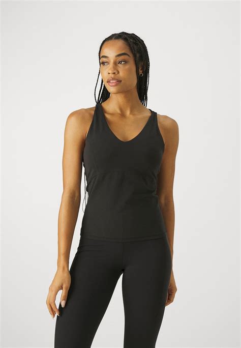 Sweaty Betty Super Soft Strappy Back Workout Tank Top Black