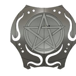 Fichier STL Pendentif pentagrammeObjet imprimable en 3D à télécharger