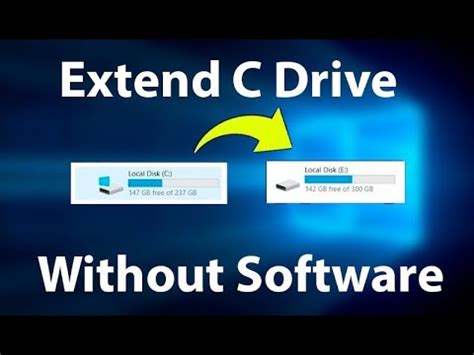 How To Extend C Drive In Windows 10 Windows 11 Without Software YouTube