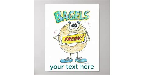 Fresh Bagel Sign Zazzle