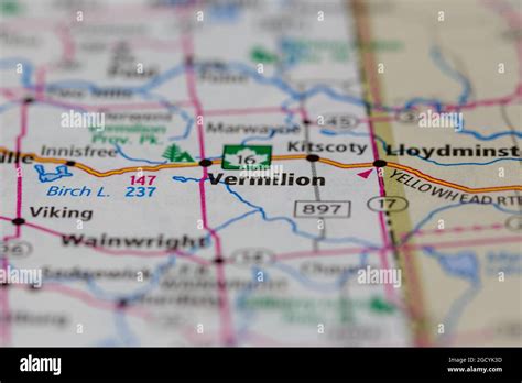 Vermilion Alberta Map Hi Res Stock Photography And Images Alamy