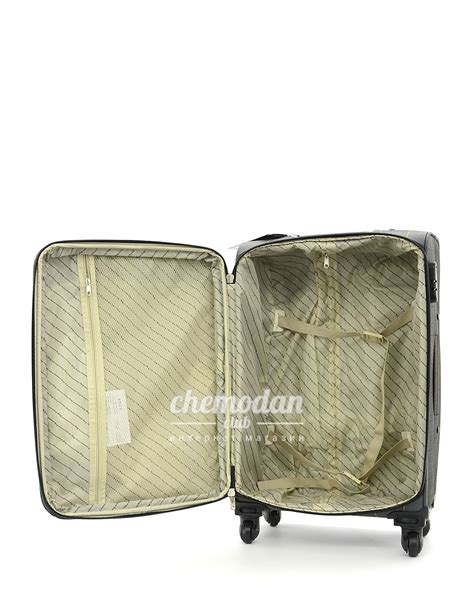Чемодан Borgo Antico BA6093 Grey M + бьюти бокс