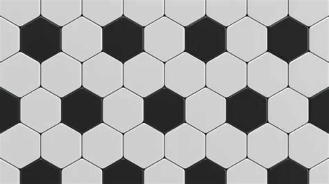 Hexagon football grid seamless animation... | Stock Video | Pond5