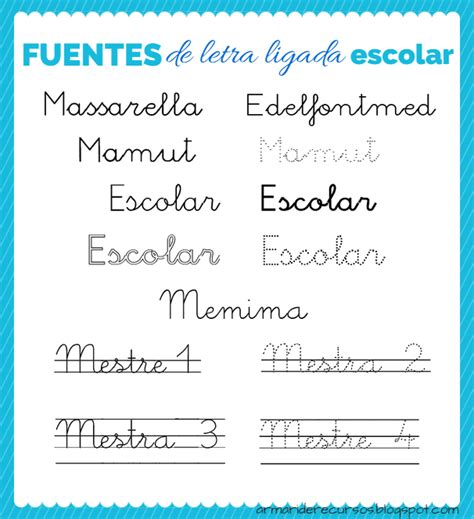 Fuentes De Letra Ligada Escolar Artofit