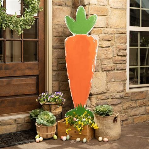 57 Tall Carrot Porch Sign Easter Wood Crafts Easter Yard Art