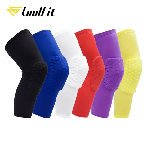 CoolFit 1 шт. баскетбольные наколенники рукава соты скобки эластичные ...