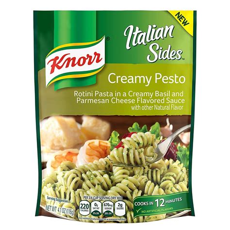 Knorr Pasta Side Dish Creamy Pesto Rotini 41 Oz 8 Pack Grocery And Gourmet Food