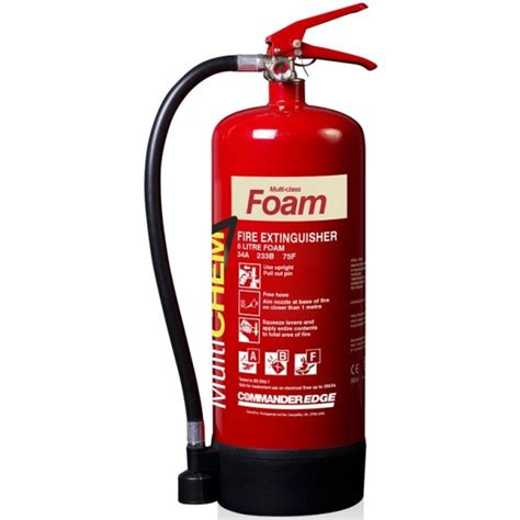 6 Litre CommanderEdge MultiChem Multi Class Extinguisher