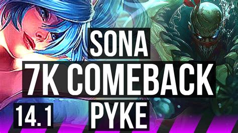 SONA Varus Vs PYKE Kai Sa SUP Comeback 400 Games Rank 11