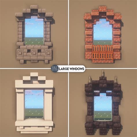 Rale_Design on Twitter: "Window Designs! #mc #minecraft # ...