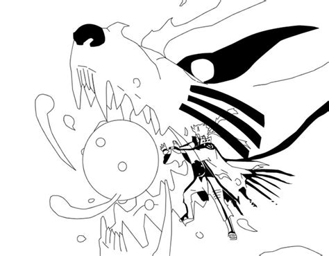 Naruto Modo Kurama Para Colorir - 35+ Desenhos do Kurama para Imprimir e Colorir/Pintar