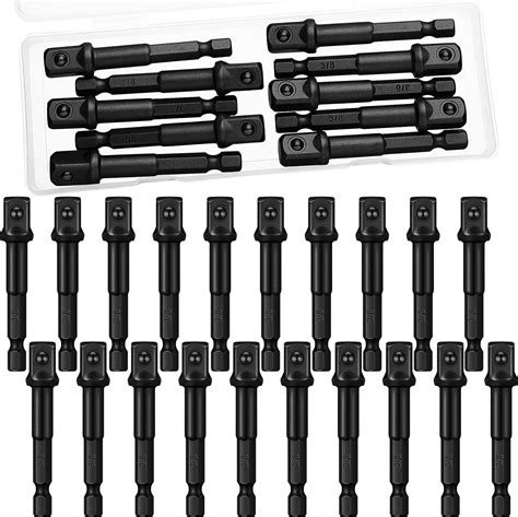 Oiiki 6 Pack 14 Inch Square Socket Adapter Bit Set Impact