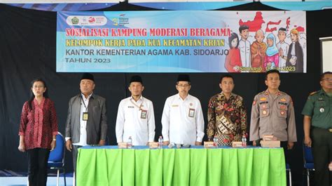 Sosialisasi Kampung Moderasi Beragama Pokja KUA Kecamatan Krian