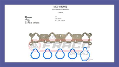 Junta M Ltiple De Admisi N Piezas Dodge La Casa Del Ajuste De Tu Motor