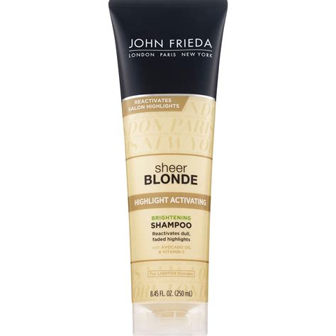 John Frieda Sheer Blonde Highlight Activating Brightening Shampoo 8 45 OZ