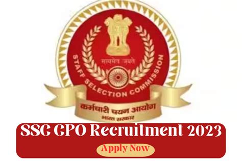 Ssc Nic In SSC CPO Recruitment 2023 Apply Now For 4000 Vacancy