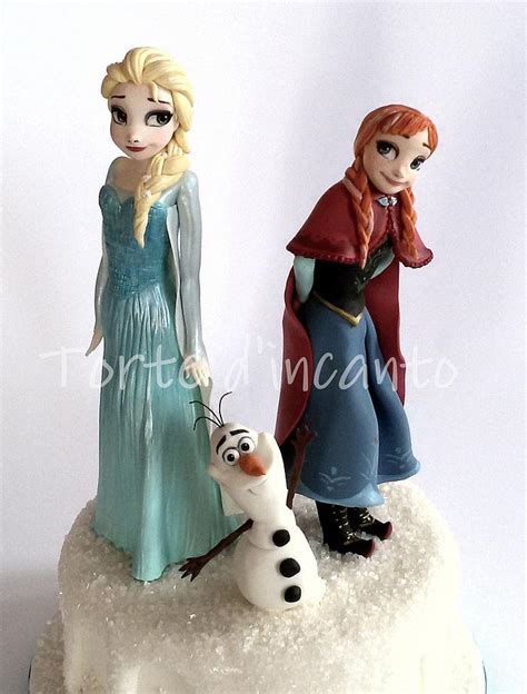 Anna And Elsa Decorated Cake By Torte D Incanto Cakesdecor