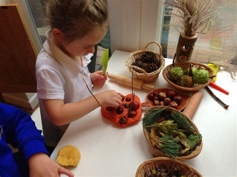 Pre School Play Autumn Playdough