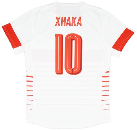 Switzerland Player Issue Away Shirt Xhaka Pro Fit