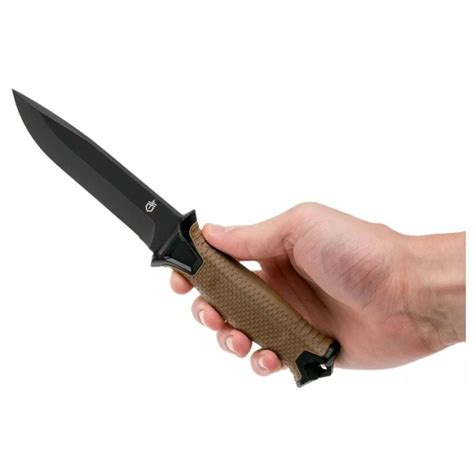 Feststehendes Messer Gerber Strongarm Fixed Serrated Coyote Alpinstore