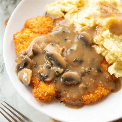 Chicken Schnitzels With Mushroom Gravy Don T Go Bacon My Heart