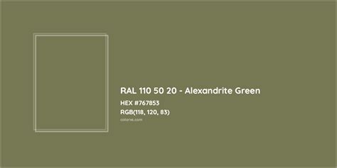 About Ral 110 50 20 Alexandrite Green Color Color Codes Similar