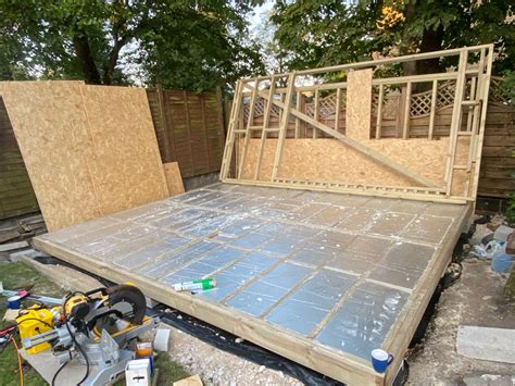 Insulation Installed In Garden Room Floor Framework For Garden Room Artofit