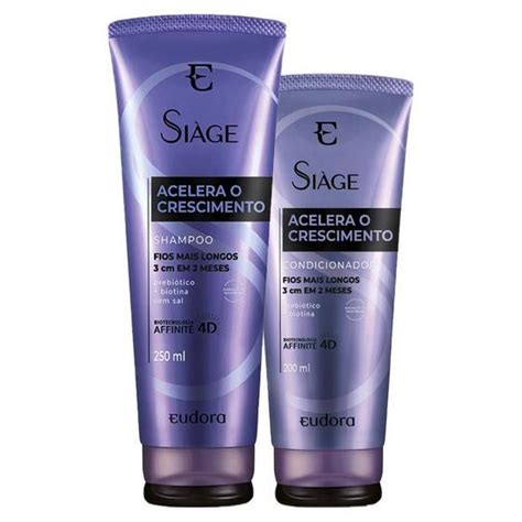 Kit Eudora Si Ge Acelera O Crescimento Shampoo Condicionador Kit