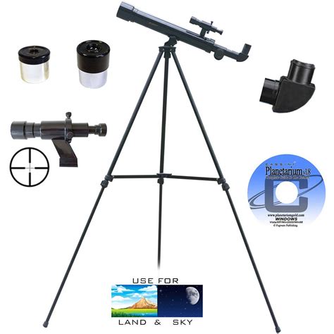 Galileo G-545 500mm x 45mm Refractor Telescope, Black - Walmart.com