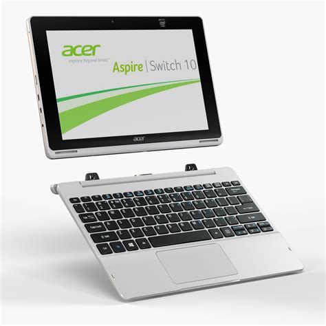 Acer Aspire Switch 10 convertible hybrid laptop 3D Model $44 - .dae .fbx .max .ma .obj .unknown