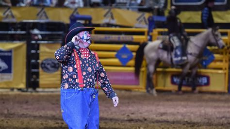 Dusty Rodeo Clown Myers Puts On A Show At Dixie National Rodeo