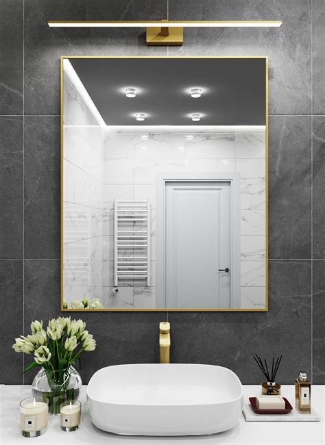 Зеркало интерьерное в алюминиевой раме настенное ONE Mirror 110x90 см ...