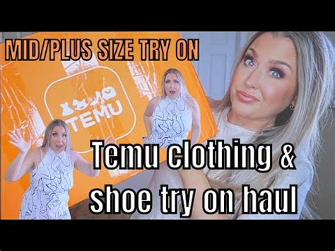 Temu Shoes And Mid Plus Size Clothing Try On Haul Hotmess Momma Vlogs