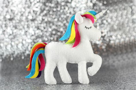 Unicorn Sewing Pattern Felt Unicorn Plush Unicorn Toy Felt