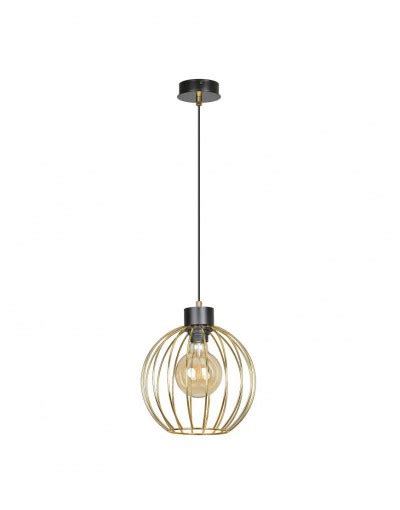 złoto czarna metalowa lampa wisząca Emibig PINETA 1B BLACK GOLD 559 1B