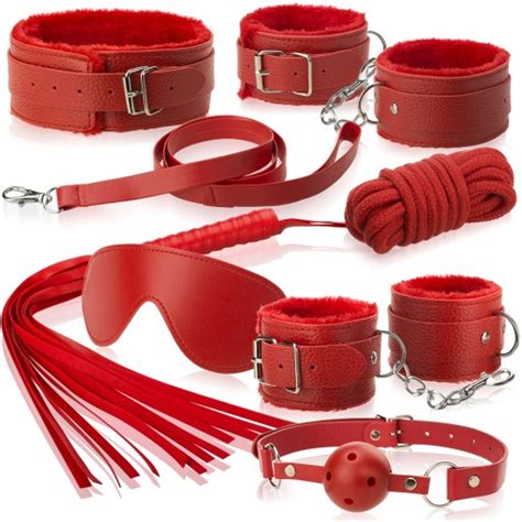 SEX ZESTAW AKCESORIÓW BDSM Z KAJDANKAMI I KNEBLEM 5902734907769 Cena Opinie Zestawy BDSM