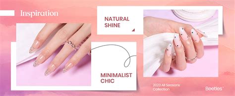 Beetles Pink Nude Gel Nail Polish Set Colors Summer Neutral Jelly Pink Sheer Glitter White