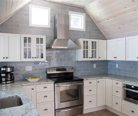 White Ice Granite White Cabinets Backsplash Ideas