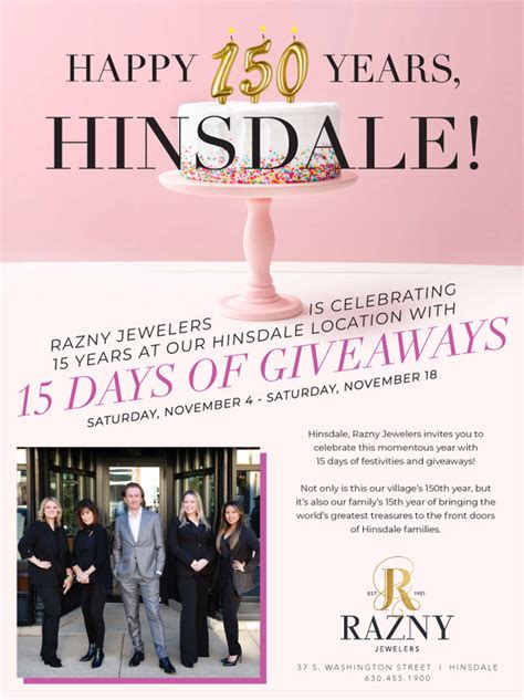 Hinsdale Anniversary Celebration Razny Jewelers