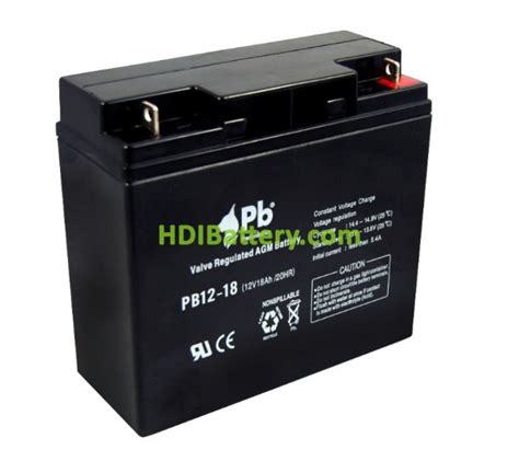 Bater A De Plomo Agm Premium Battery Pb Voltios Amperios